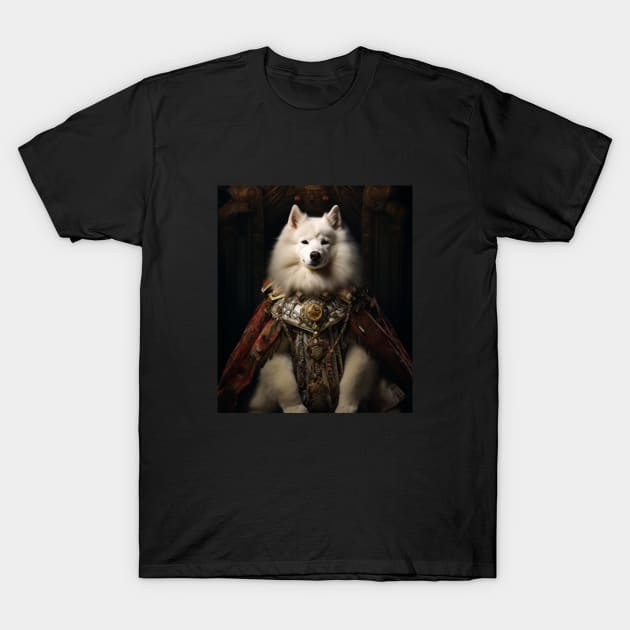 Regal Samoyed - Medieval Russian Tsar T-Shirt by HUH? Designs